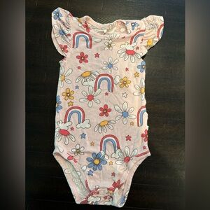 Posh Peanut 12-18 months Jessie ruffled cap sleeve bodysuit